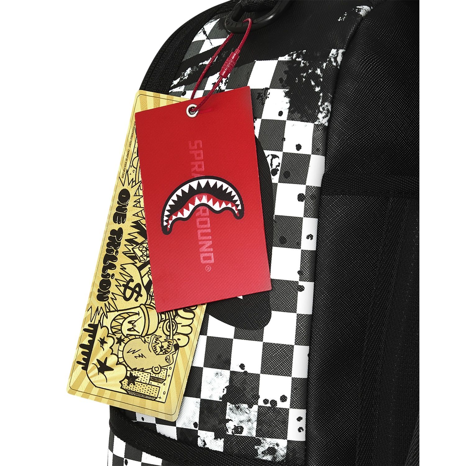 SPRAYGROUND PAINTED OVER CHECK BACKPACK 910B8677NS - obrazek 8