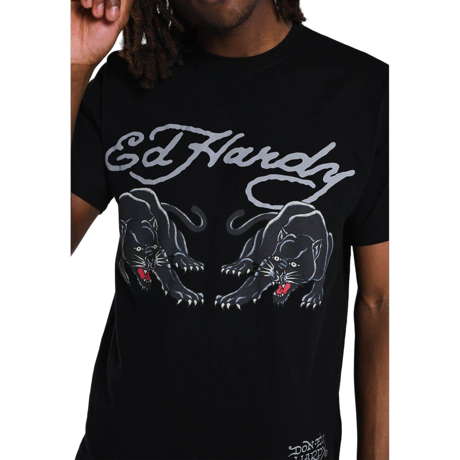 Ed Hardy MENS DOUBLE-PANTHER TSHIRT ED3004 - obrazek 3