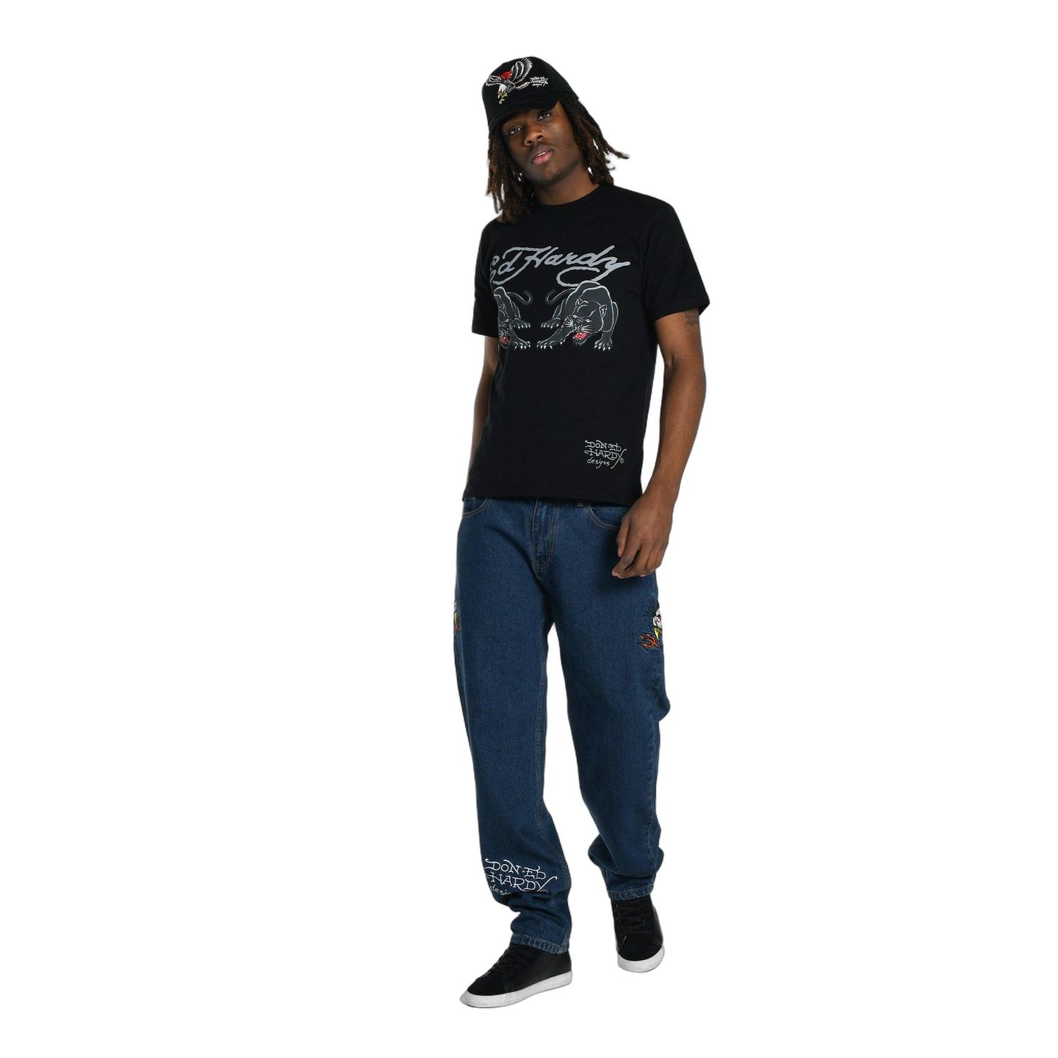 Ed Hardy MENS DOUBLE-PANTHER TSHIRT ED3004 - obrazek 4