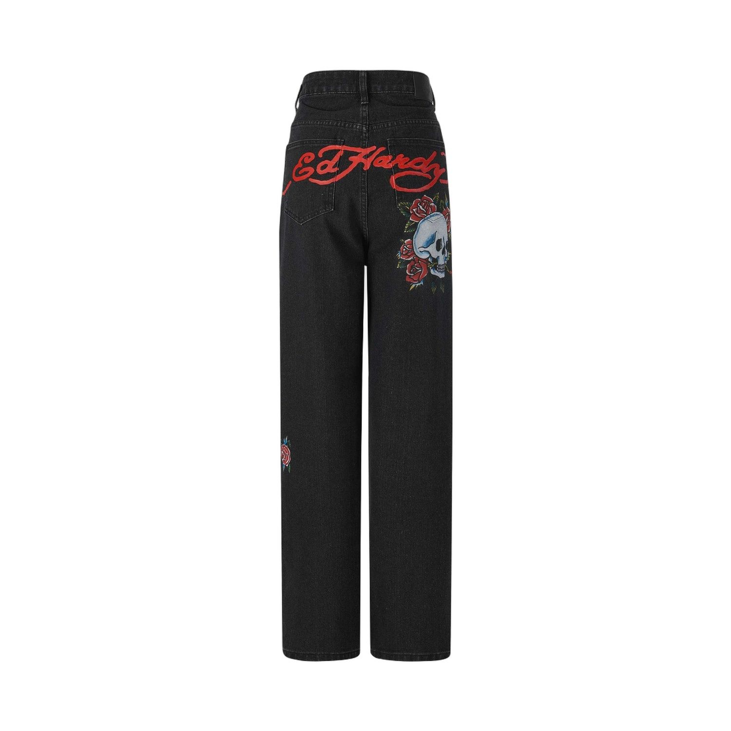 Ed Hardy BLOOMING DEATH RELAXED JEAN ED3509 - obrazek 6