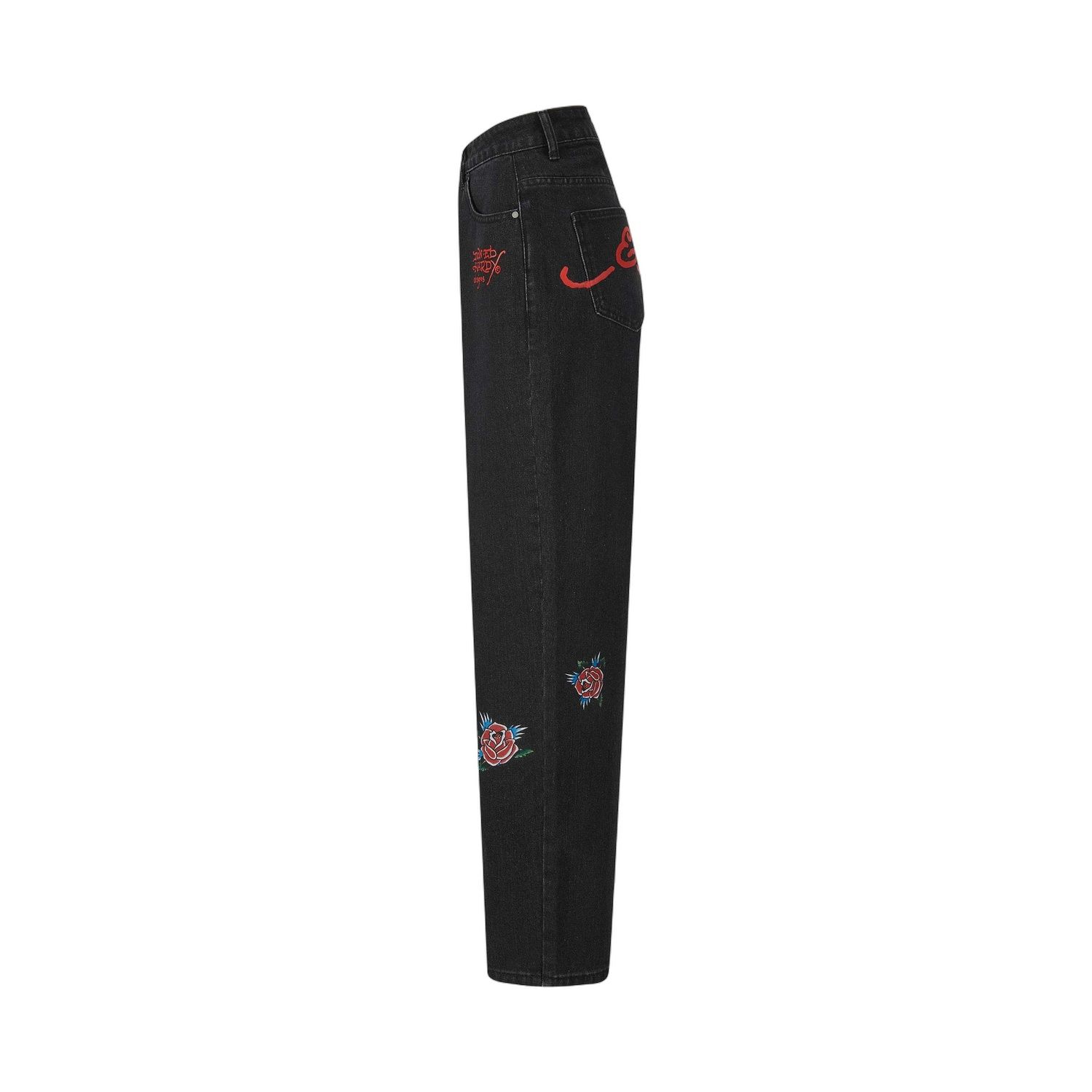 Ed Hardy BLOOMING DEATH RELAXED JEAN ED3509 - obrazek 7