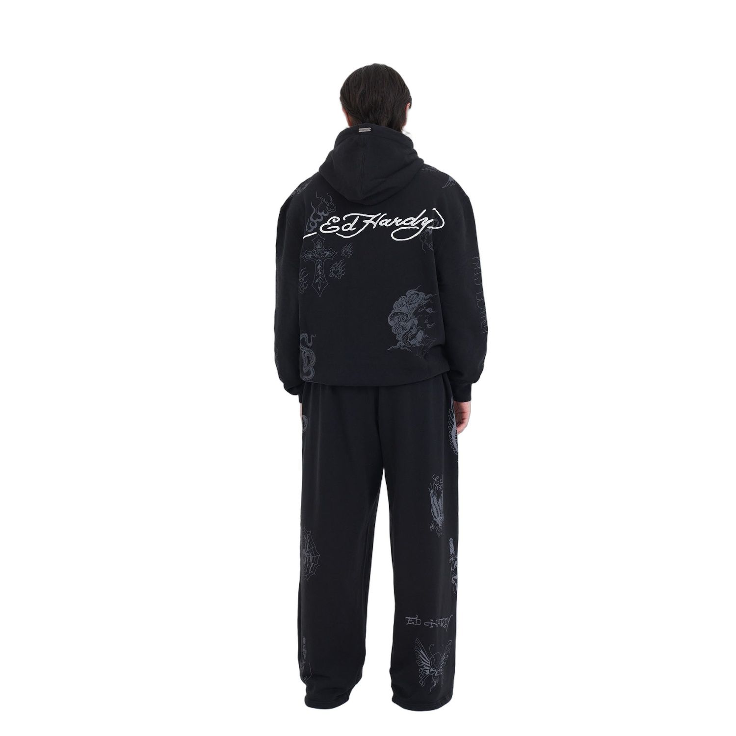 Ed Hardy MENS TATTOO CLUB ZIP THRU HOODIE ED5172 - obrazek 6