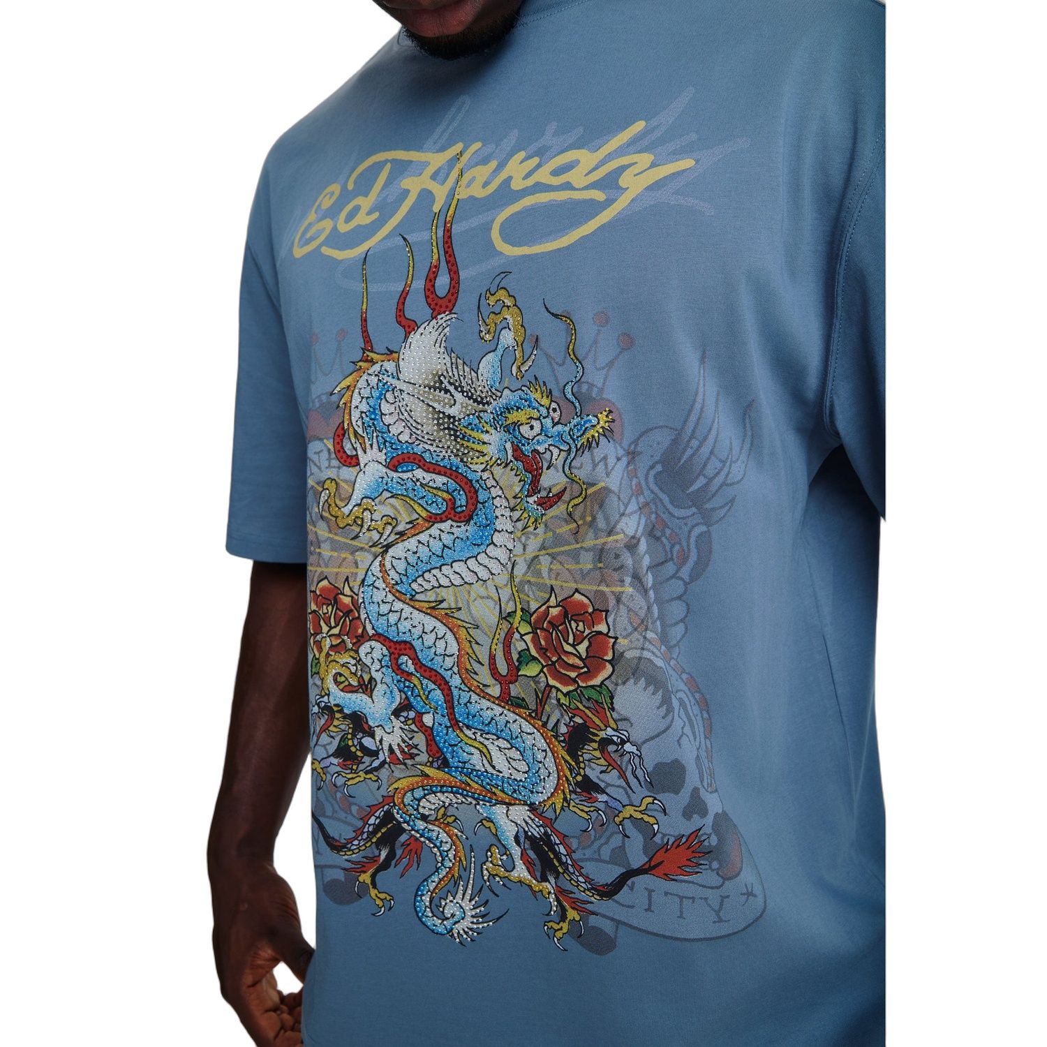 Ed Hardy MENS DRAGON CITY DIAMANTE ED6047 - obrazek 4