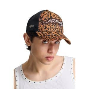 Ed Hardy LEOPARD PRINT 5 PANEL TRUCKER ED6363 NS