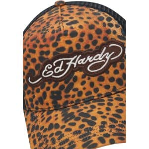 Ed Hardy LEOPARD PRINT 5 PANEL TRUCKER ED6363 NS