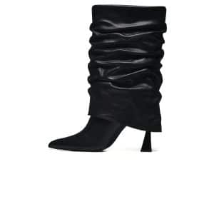 Karl Lagerfeld DEBUTANTE Midi Slouch Boot KL32085-100