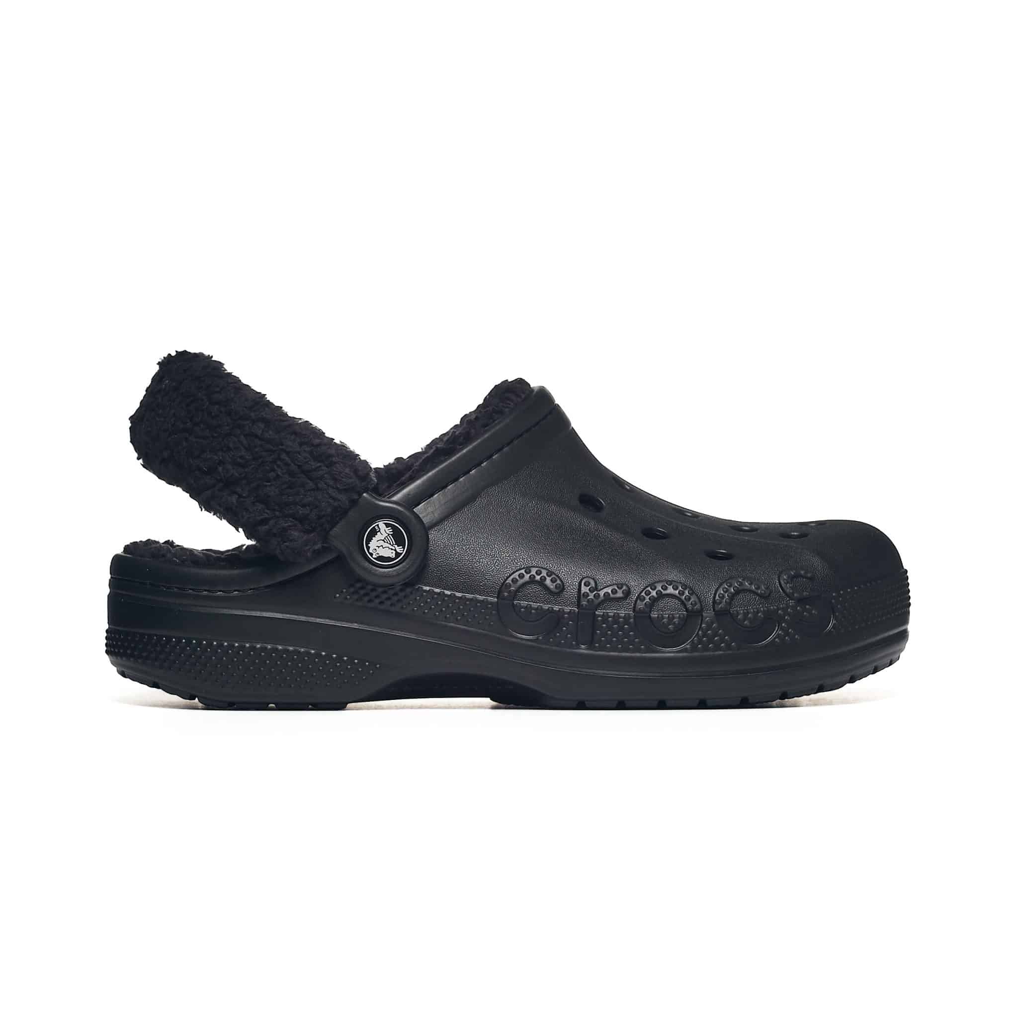 Crocs Baya Lined Fuzz Strap Clog 206633-060