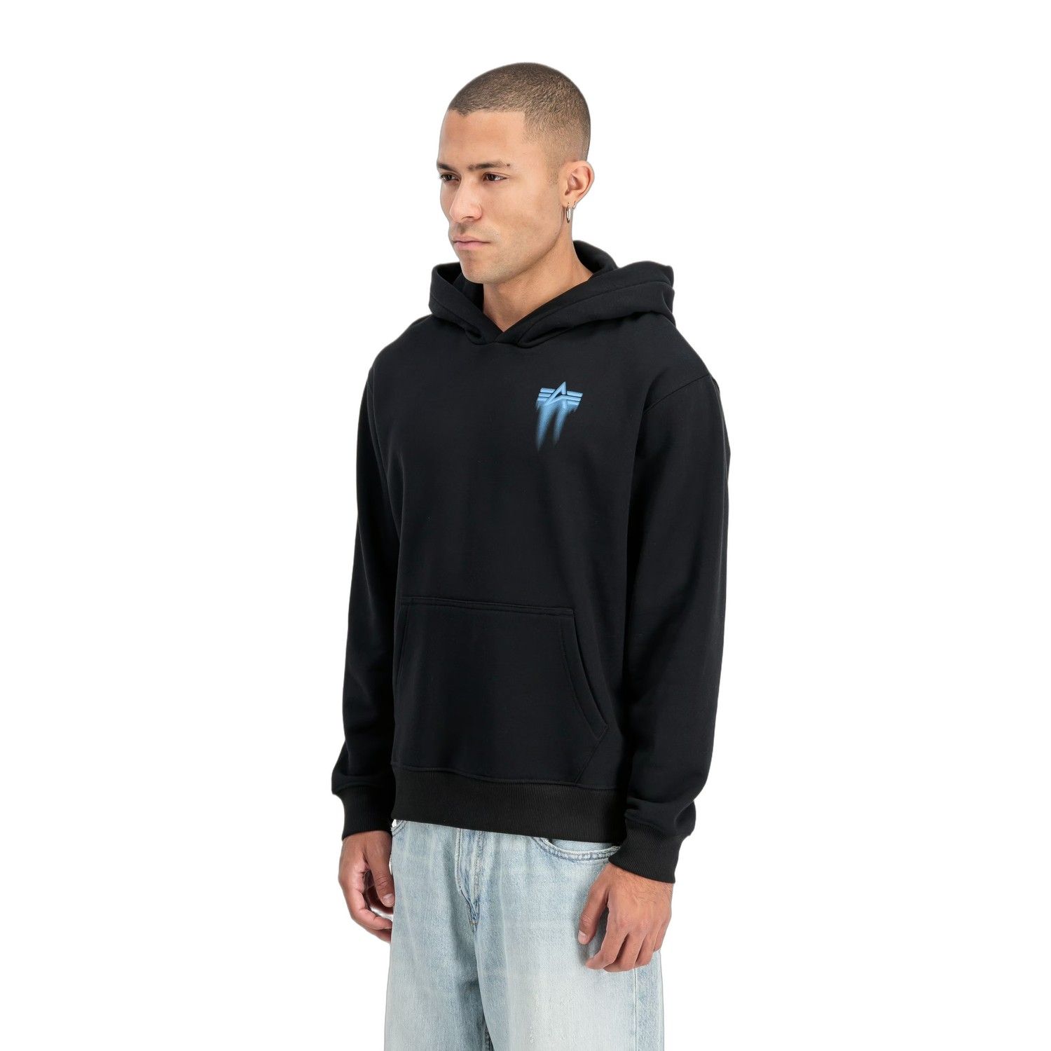 Alpha Industrie Spray Print Hoodie Hoodies 266336- - obrazek 4