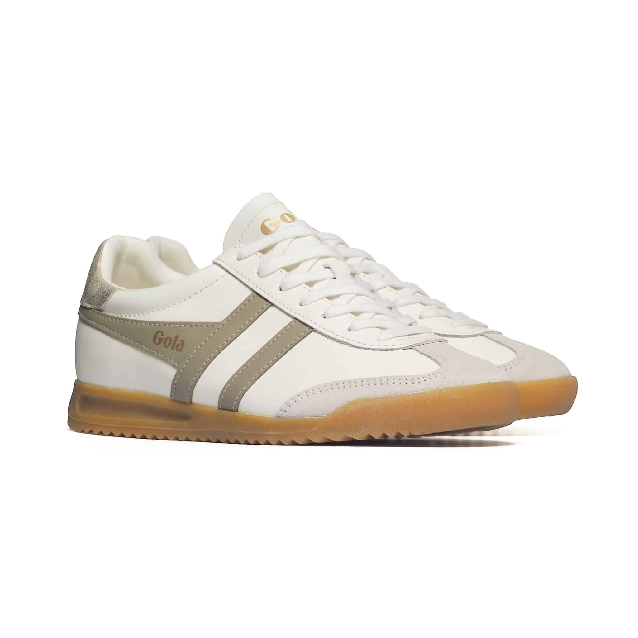 Gola Women's Torpedo Leather Trainer Off Whit - obrazek 2