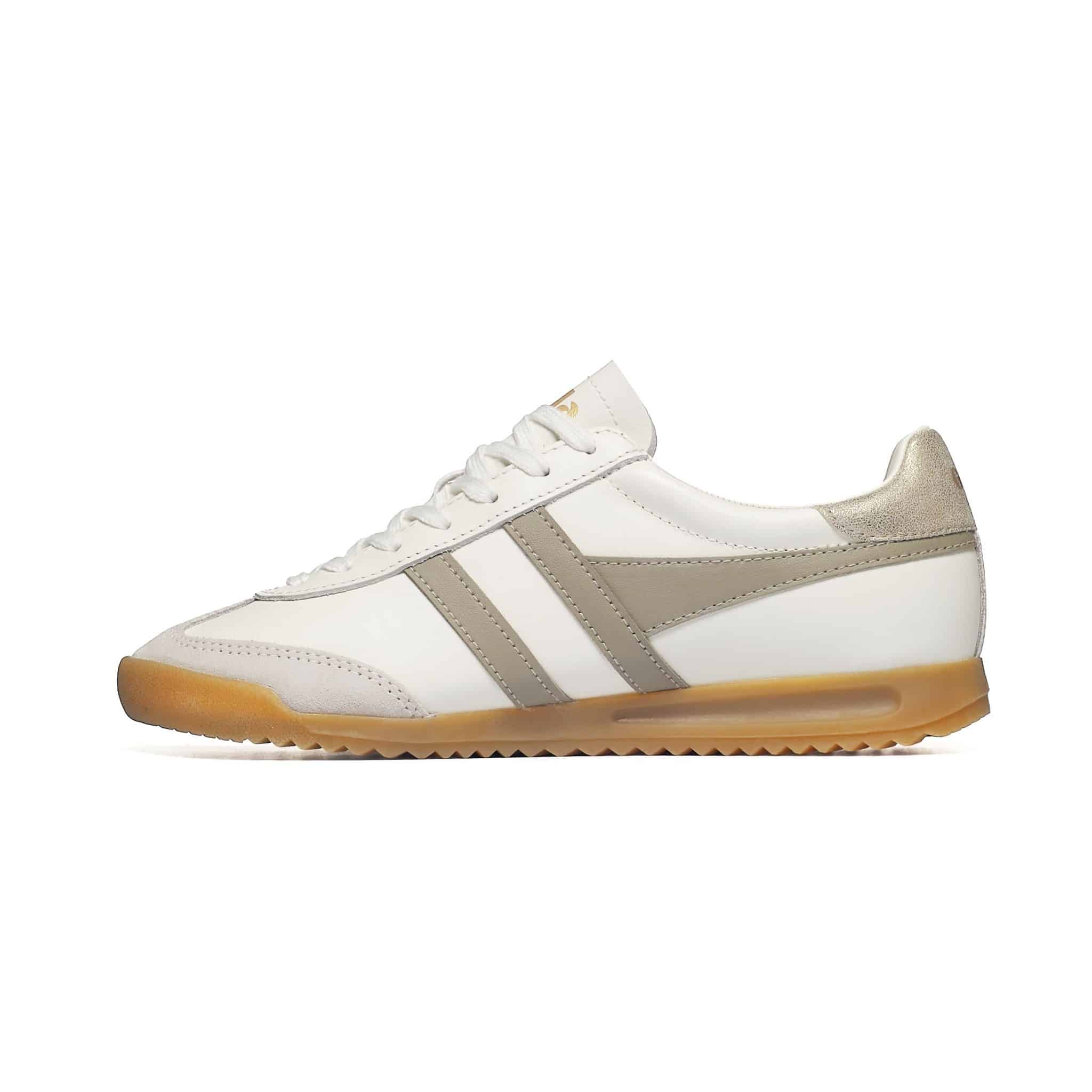 Gola Women's Torpedo Leather Trainer Off Whit - obrazek 3