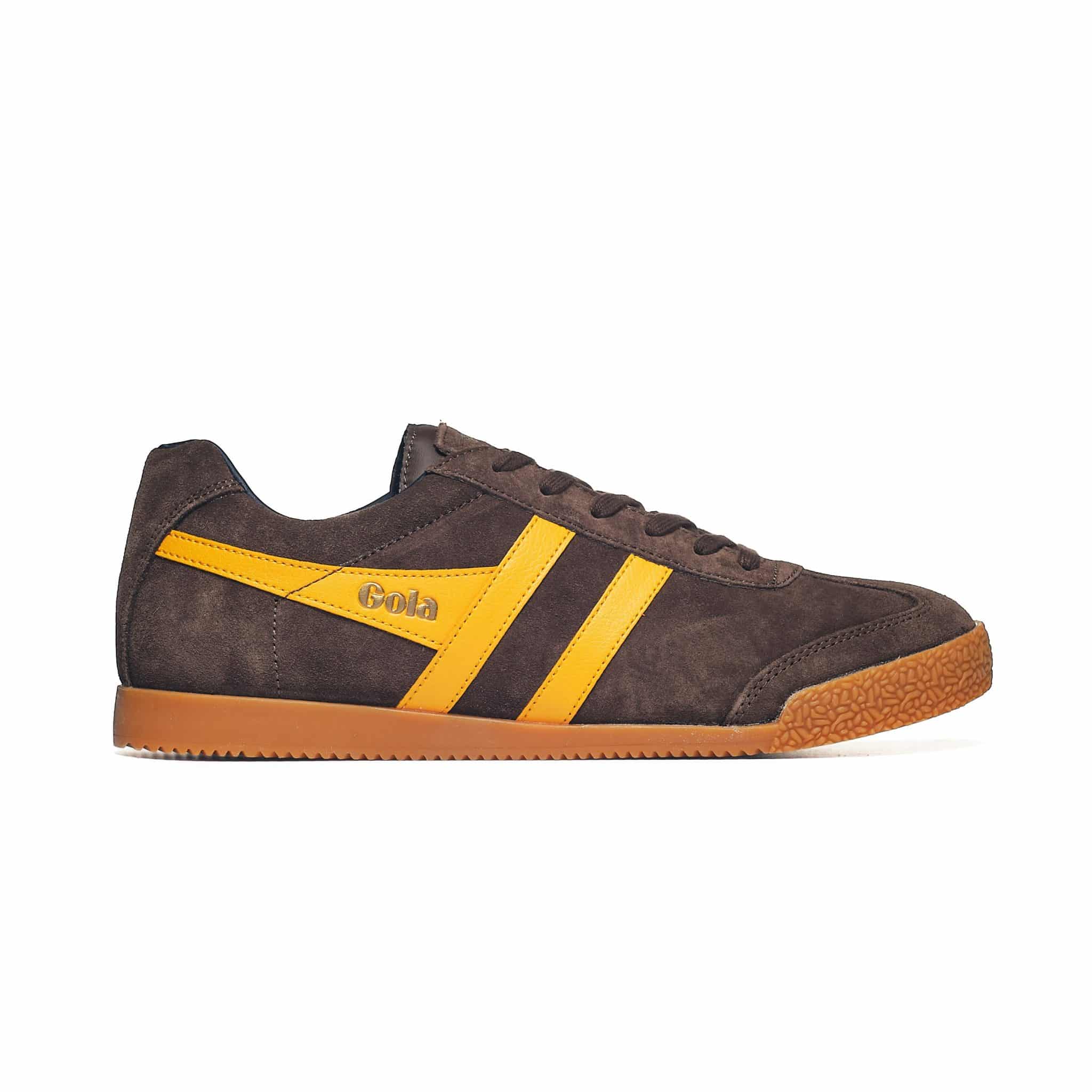 Gola Men's Harrier Trainer Coffee/Sun/Navy