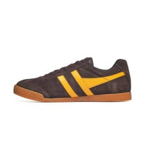 Gola Men's Harrier Trainer Coffee/Sun/Navy