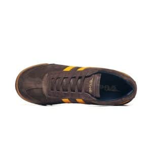 Gola Men's Harrier Trainer Coffee/Sun/Navy