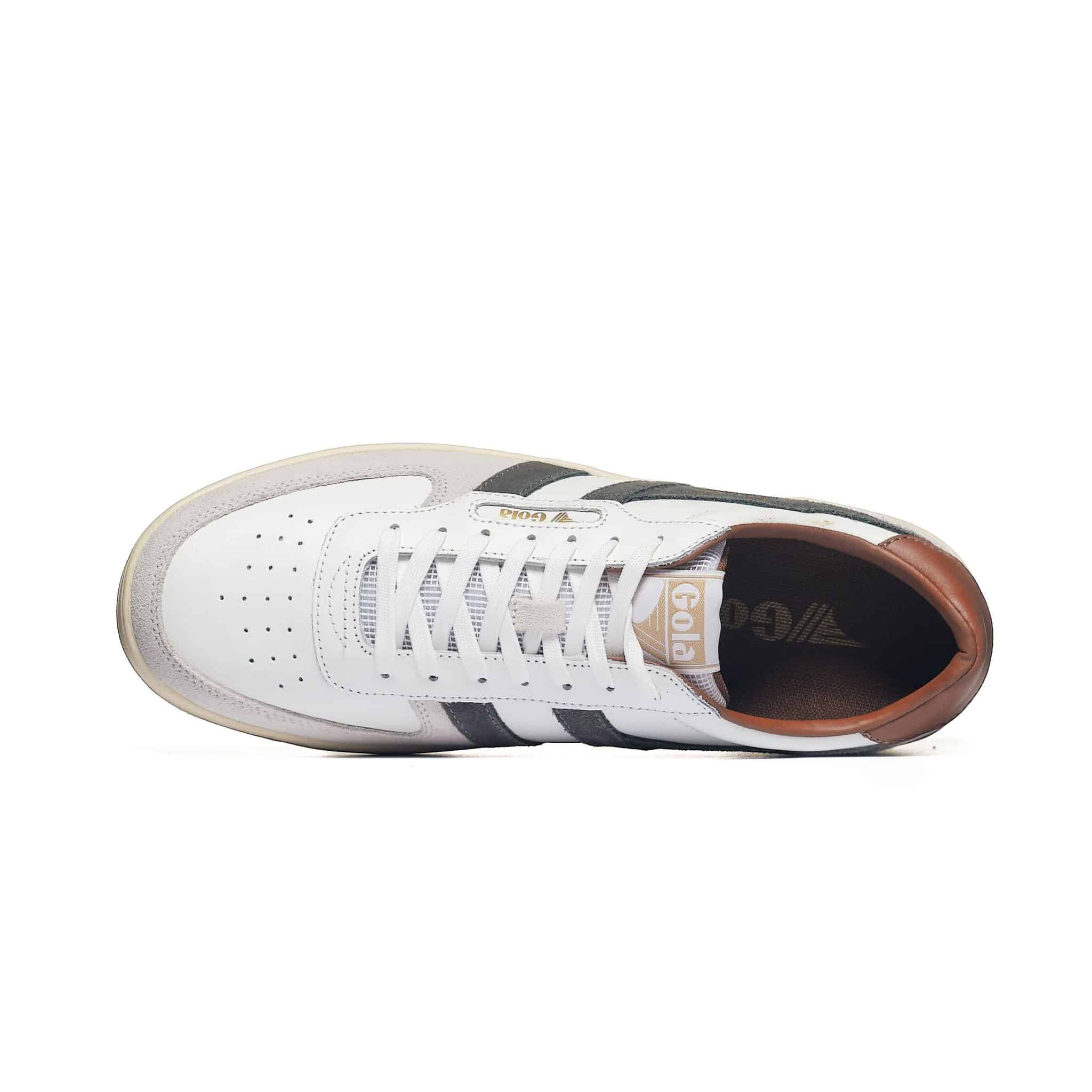 Gola Men's Hawk Trainer White/Conifer/Umber 4 - obrazek 4