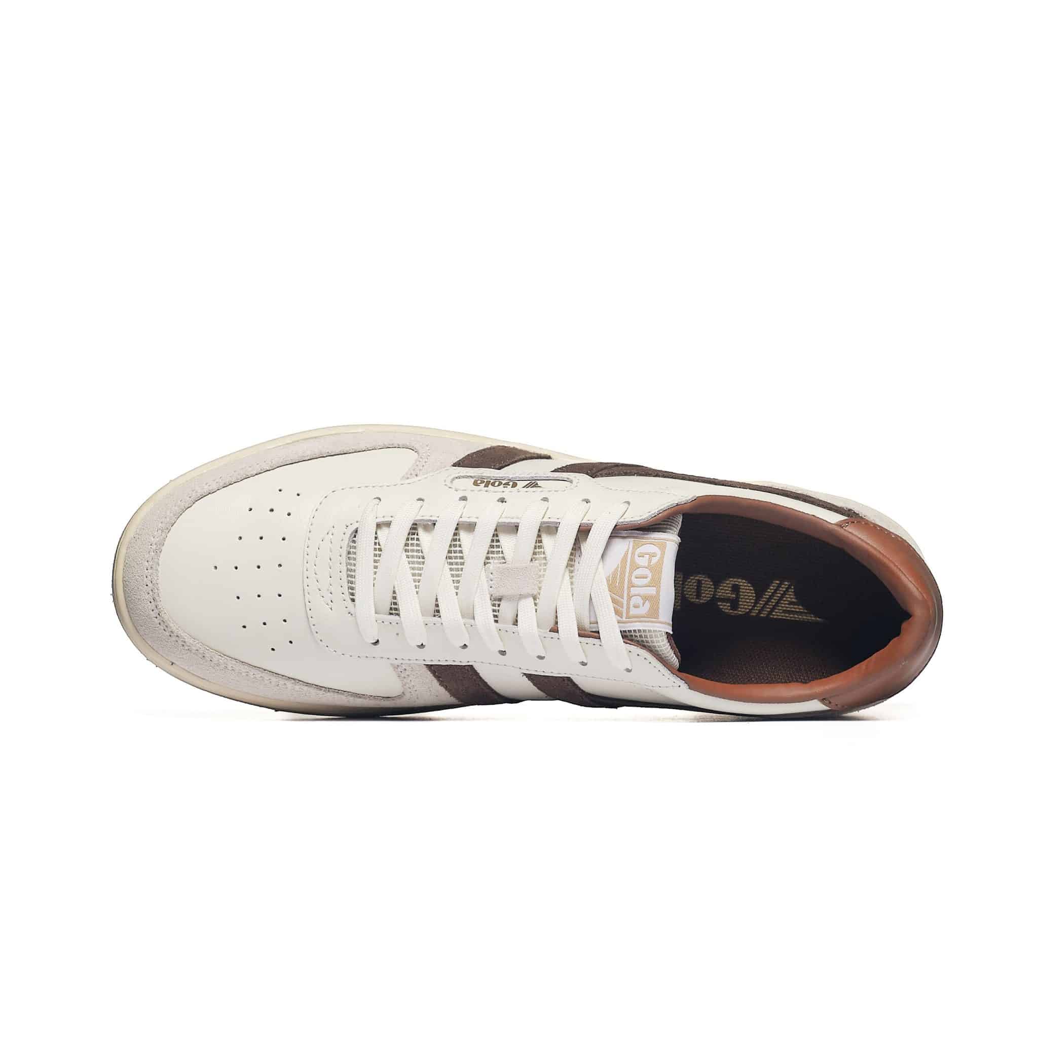 Gola Men's Hawk Trainer Off White/Otter/Umber - obrazek 4