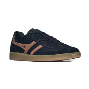 Gola Men's Viper Leather Trainer Black/Umber/