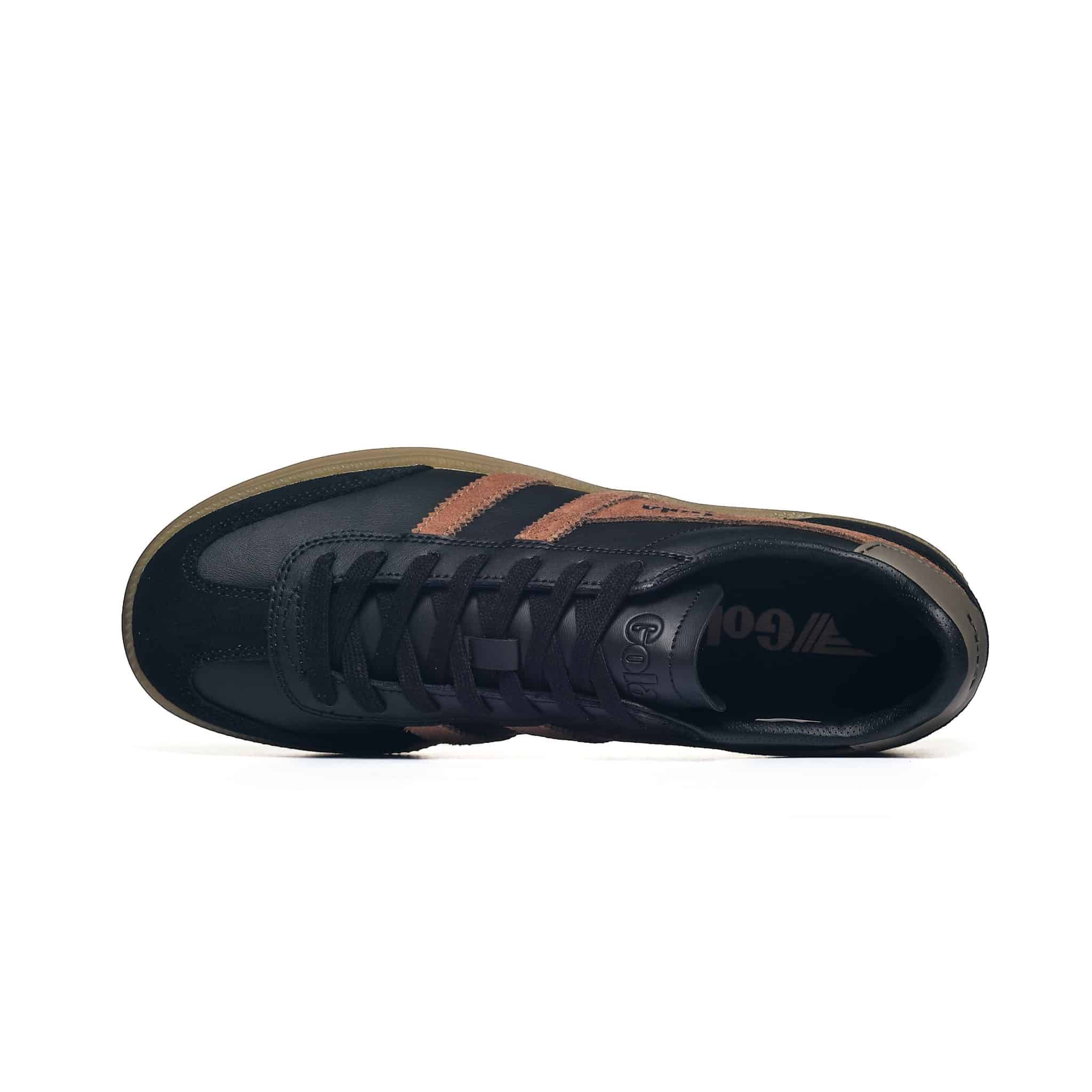 Gola Men's Viper Leather Trainer Black/Umber/ - obrazek 4