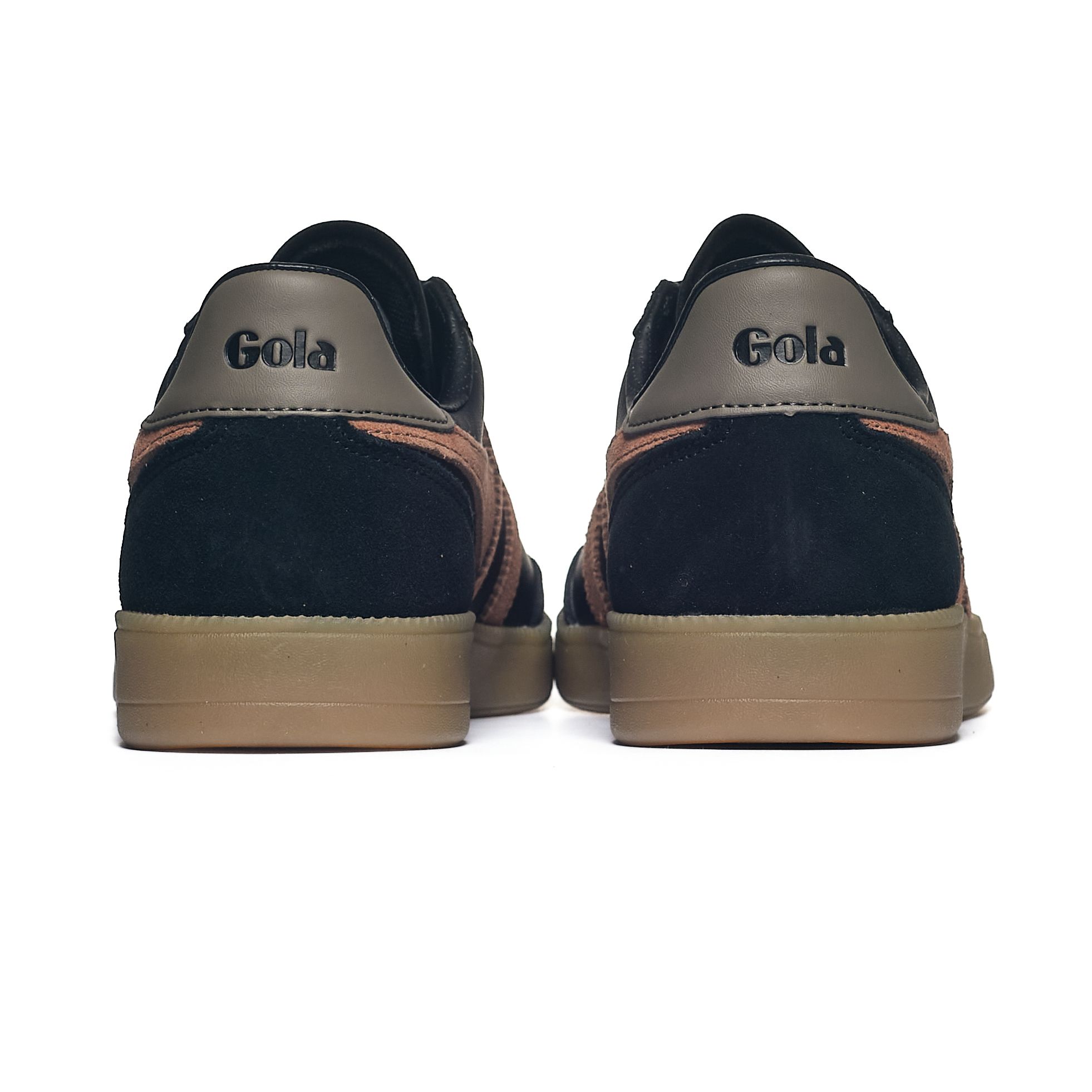 Gola Men's Viper Leather Trainer Black/Umber/ - obrazek 6