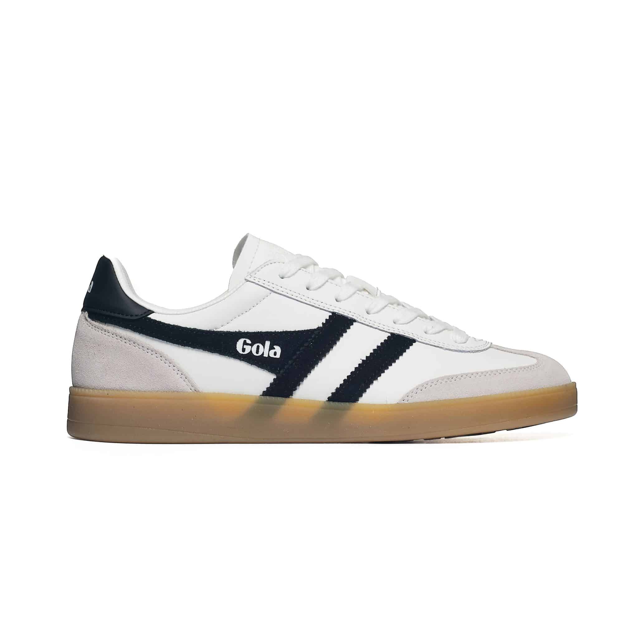Gola Men's Viper Leather Trainer White/Black/